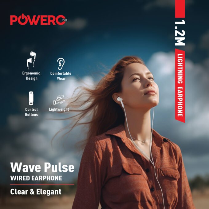 Wave Pulse Wired Earphone - Lightning