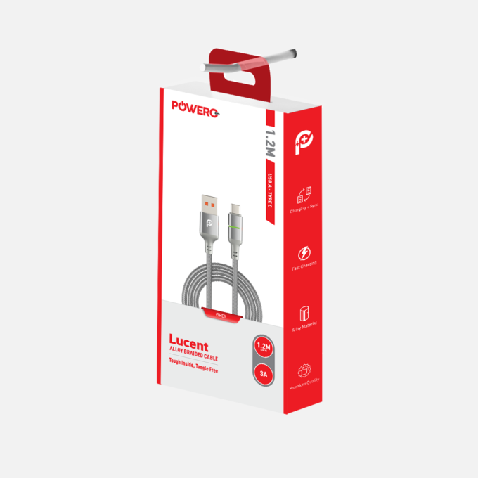 Lucent Alloy Braided Cable USB A to Type C