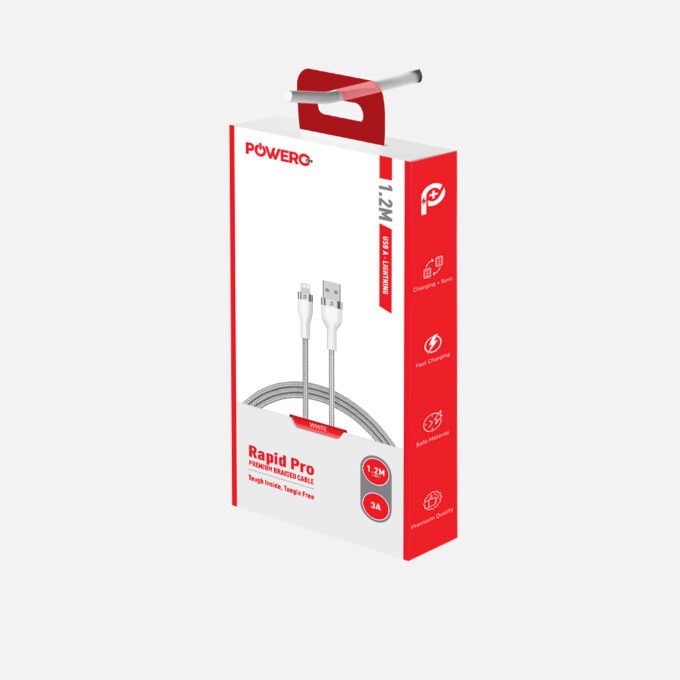 Rapid Pro Premium Braided Cable USB A to Lightning