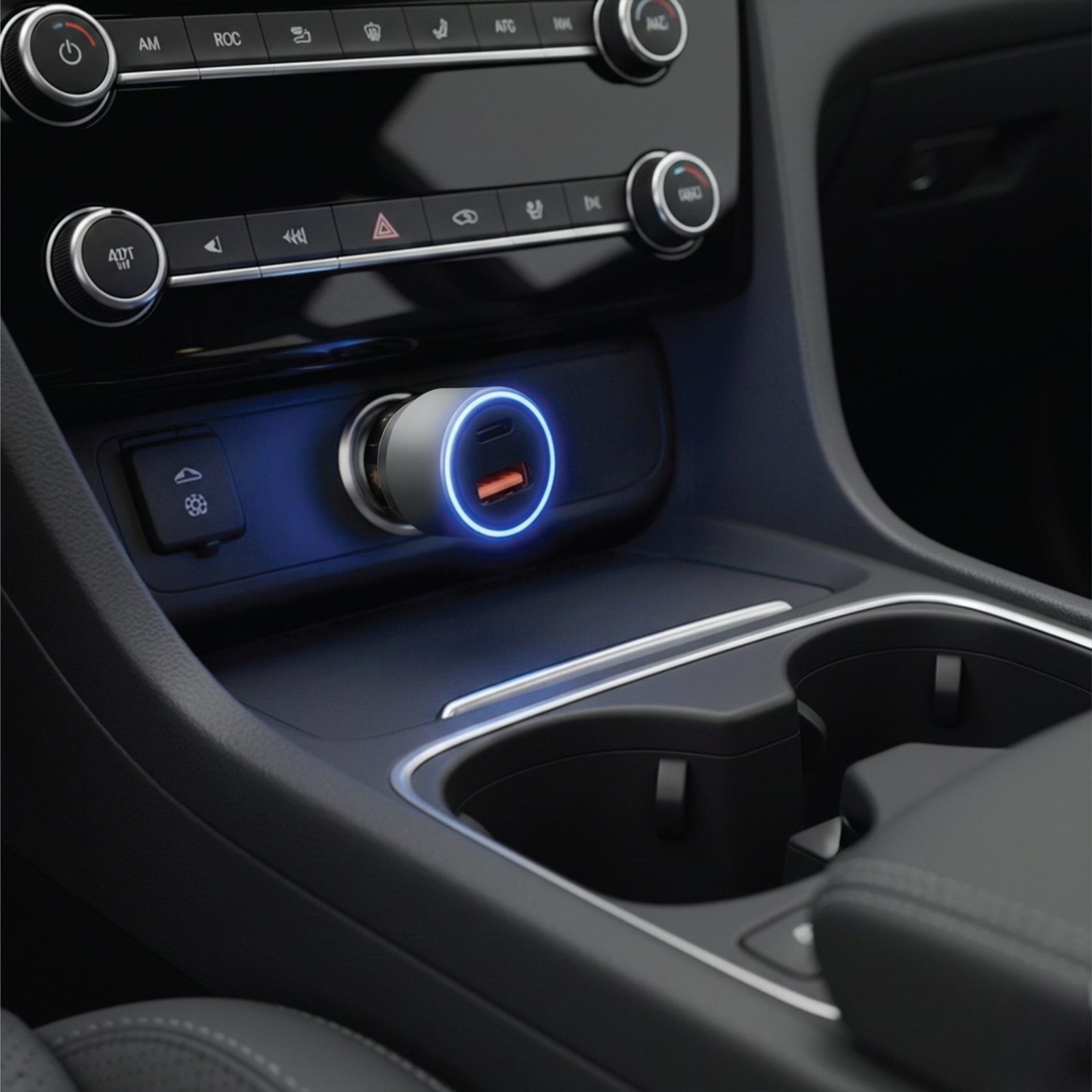 Crysta Dual Port Car Charger 38W