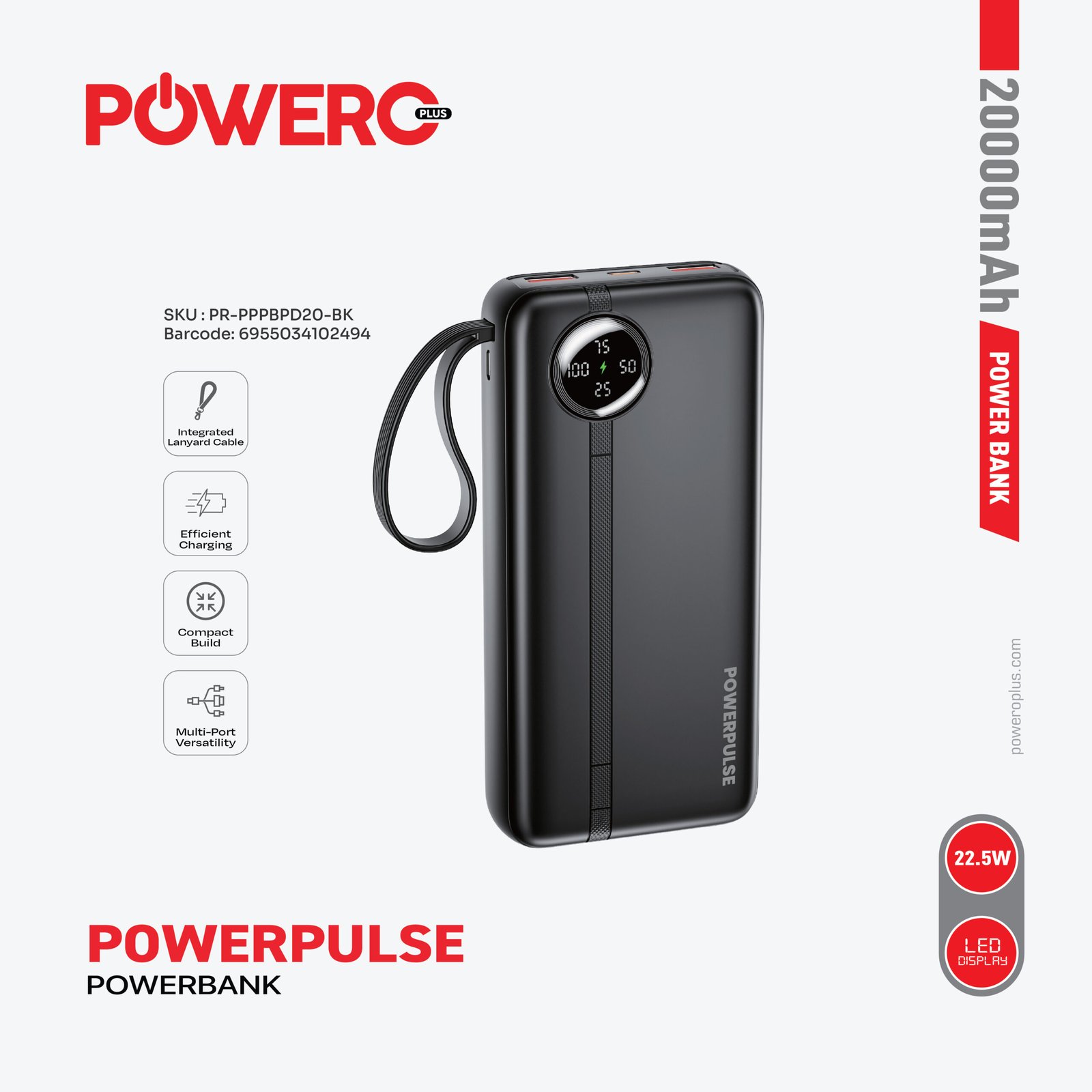 Powerpulse Powerbank | 20000mAh