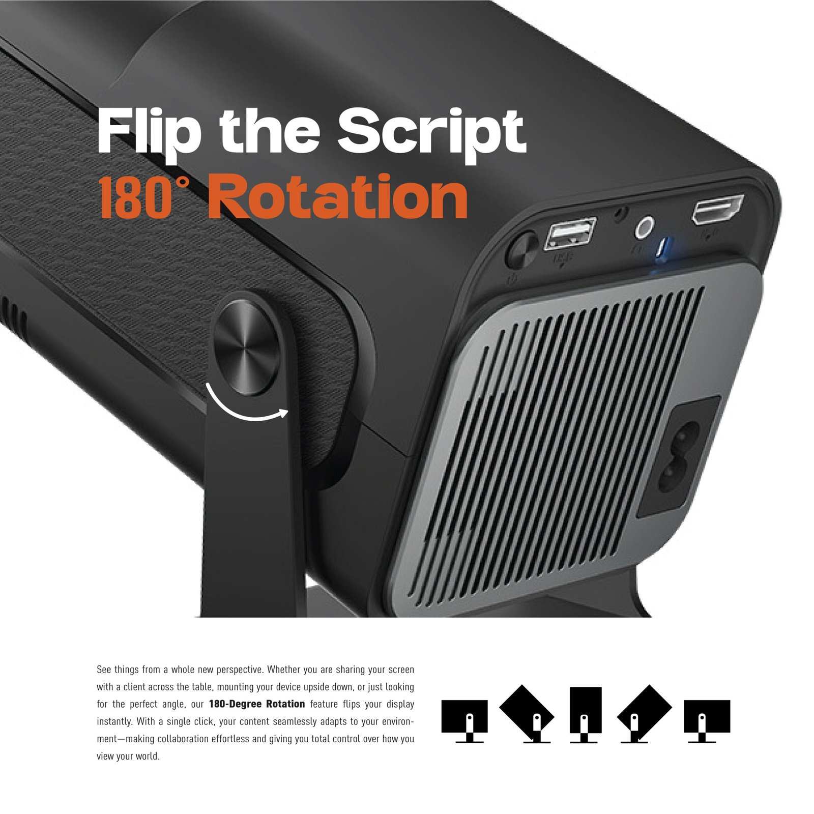 Vector Beam Android Projector With 160 ANSI Lumens
